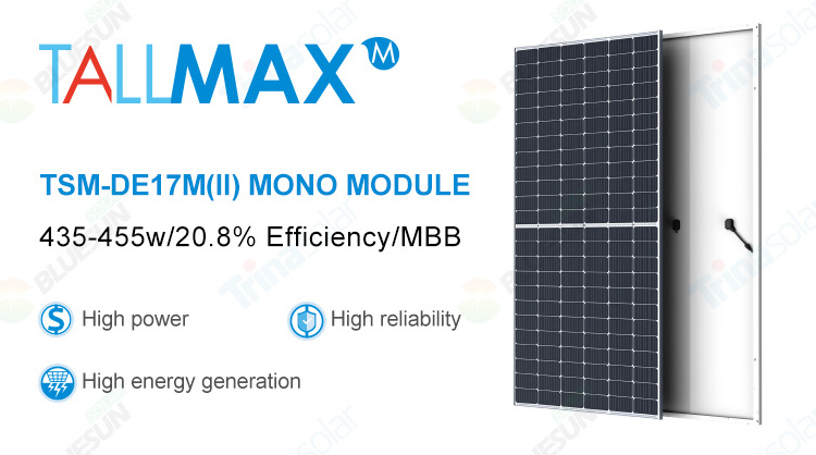 Monocrystalline solar panel China 400w 450w 500w trina solar panel mono perc trina solar panel in stock now