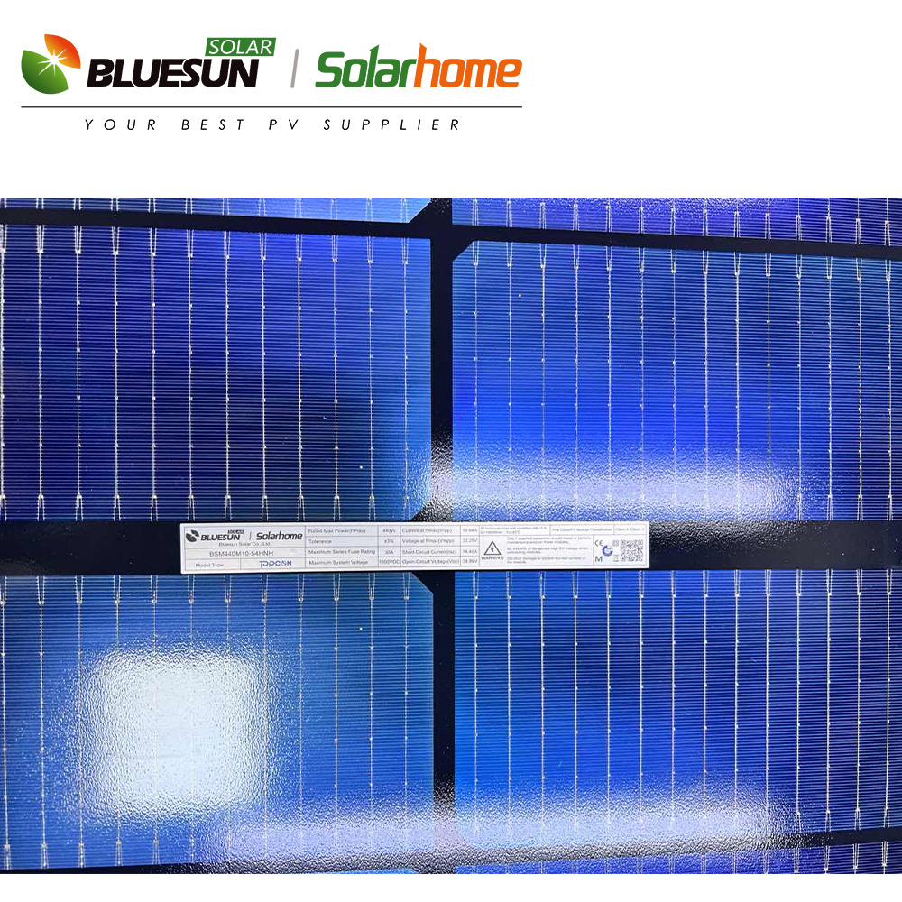 Bluesun Rotterdam Warehouse 400w solar panel 400w 400 watt 415w europe shingled solar panels 440W all black solar panels