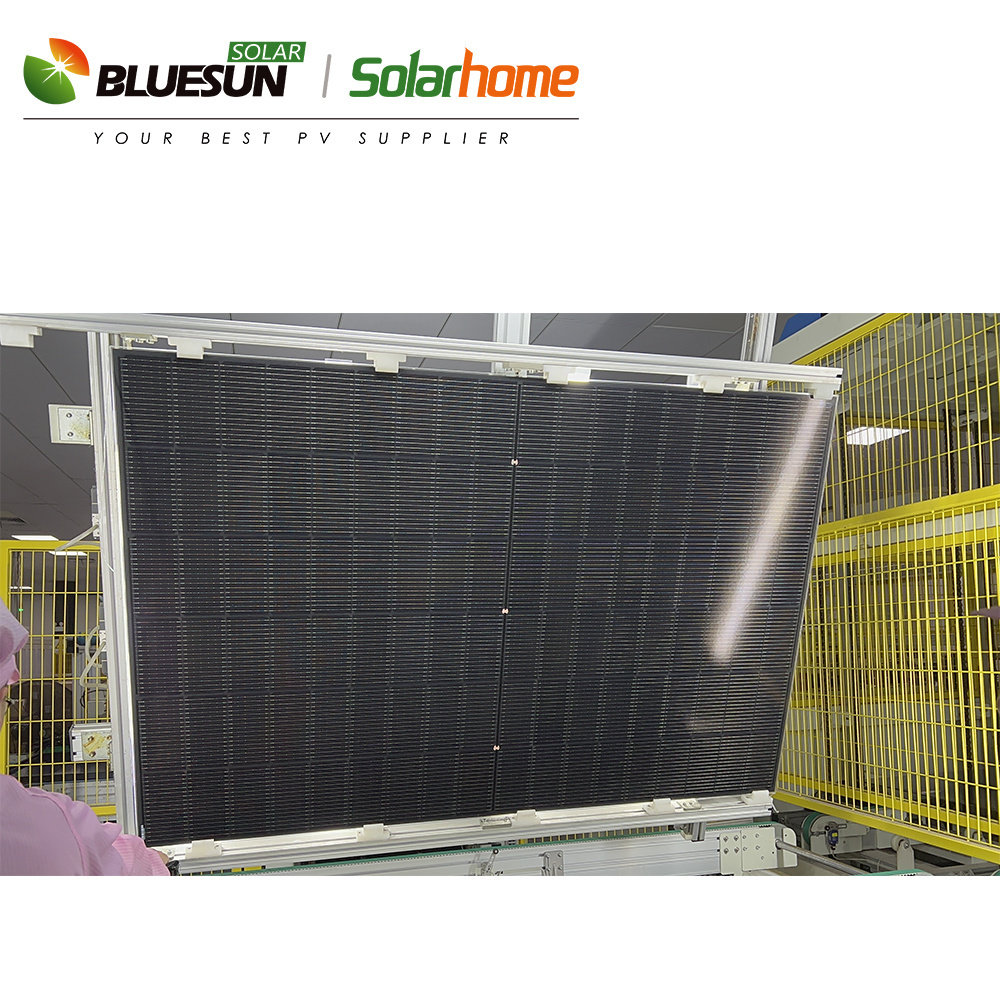 Bluesun Rotterdam Warehouse 400w solar panel 400w 400 watt 415w europe shingled solar panels 440W all black solar panels