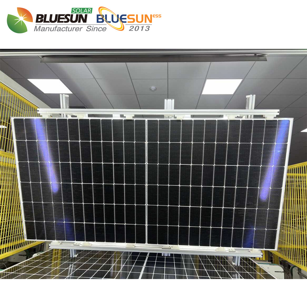 2024 Solar Plant Ground Project Use 600 Watt Solar Panel Kits N Type Solar Panel Bificial Half Cut Solar Panel Wattage