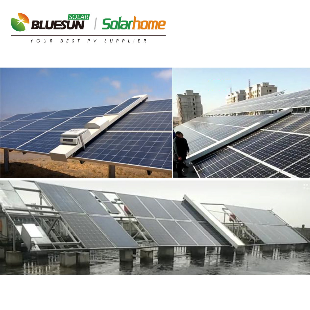 Customized auto dry/water solar panel cleaning robot equipped for industrial use solar PV system