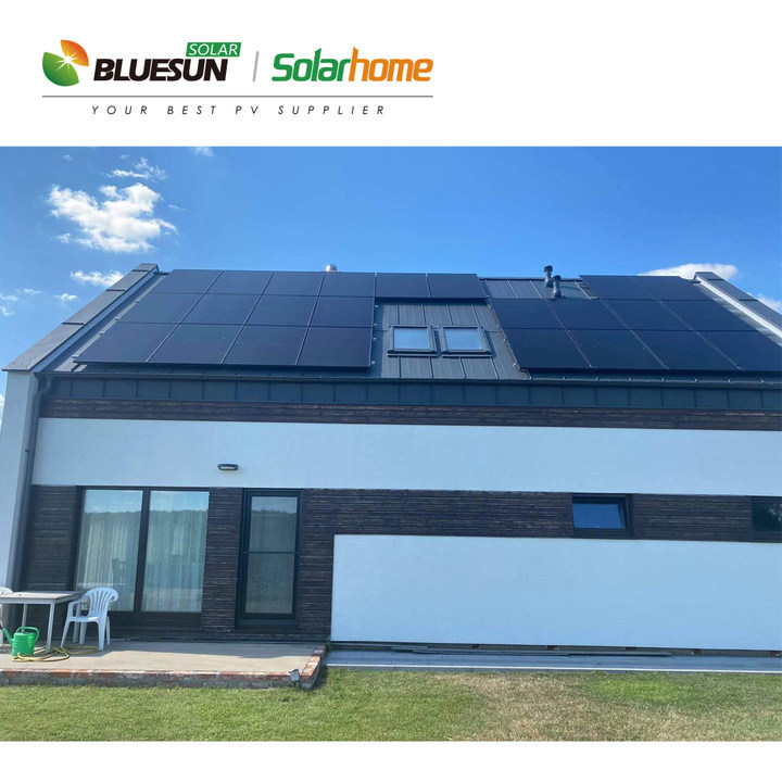 Bluesun Germany hot sale 440 w solar panels all black solar panels with TUV CE shingle perc solar panels in EU stock