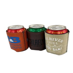 Sublimation Can Coozies blank Slim Beer Can Neoprene Leather Sleeve Stubby Holder