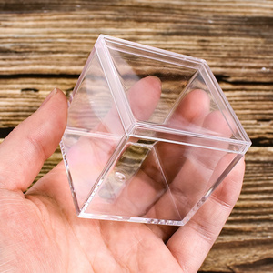 Square Clear Plastic candy box gift Package Storage Box wedding party favor gifts plastic candy box