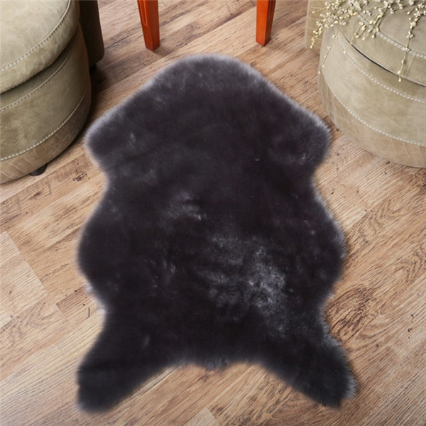 2.5cm bedroom faux animal area rug  rabbit  fur furry carpet