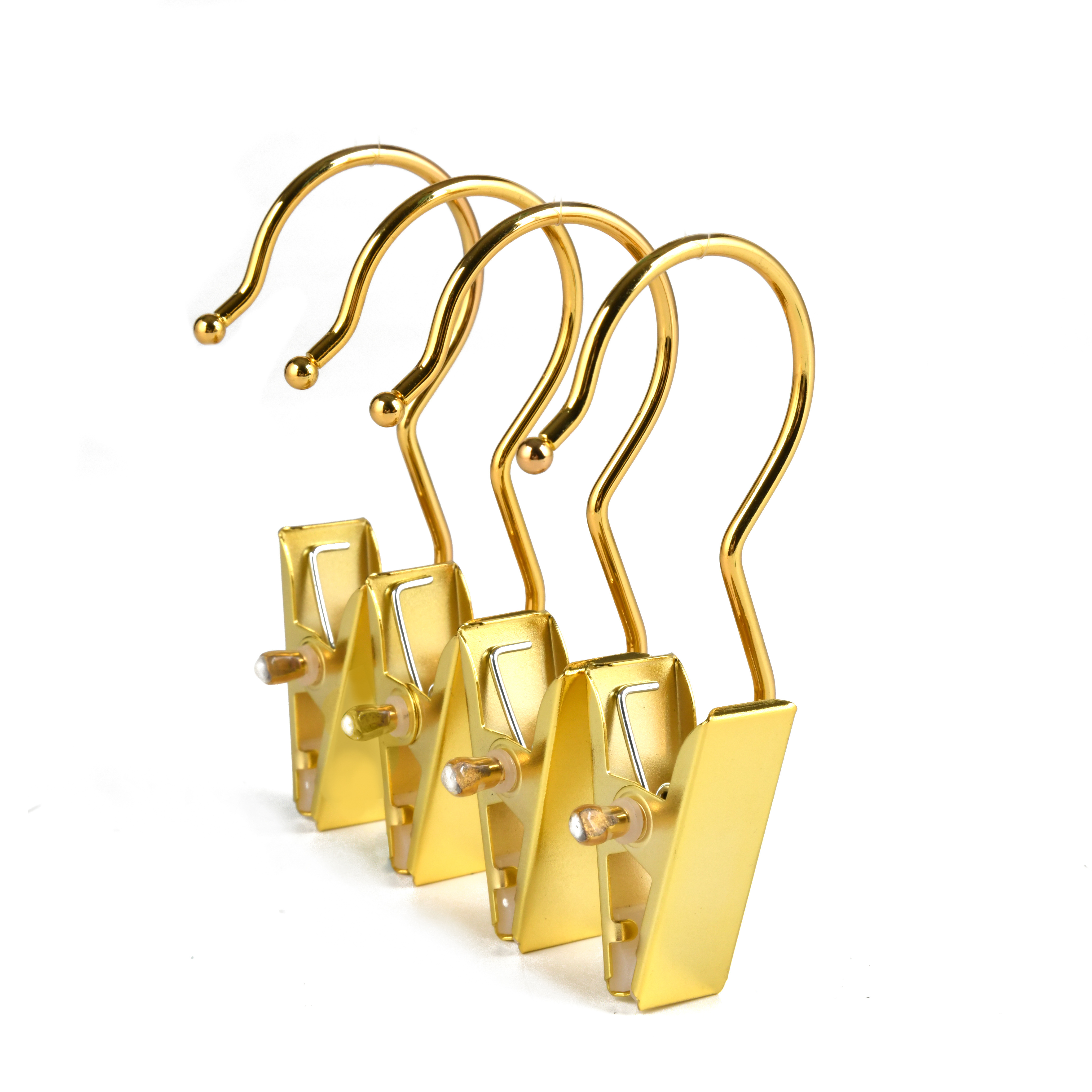 Portable Hook Boot Clips Hanging Clothes Pins Hanger Heavy Duty Stainless steel gold single clip hanger