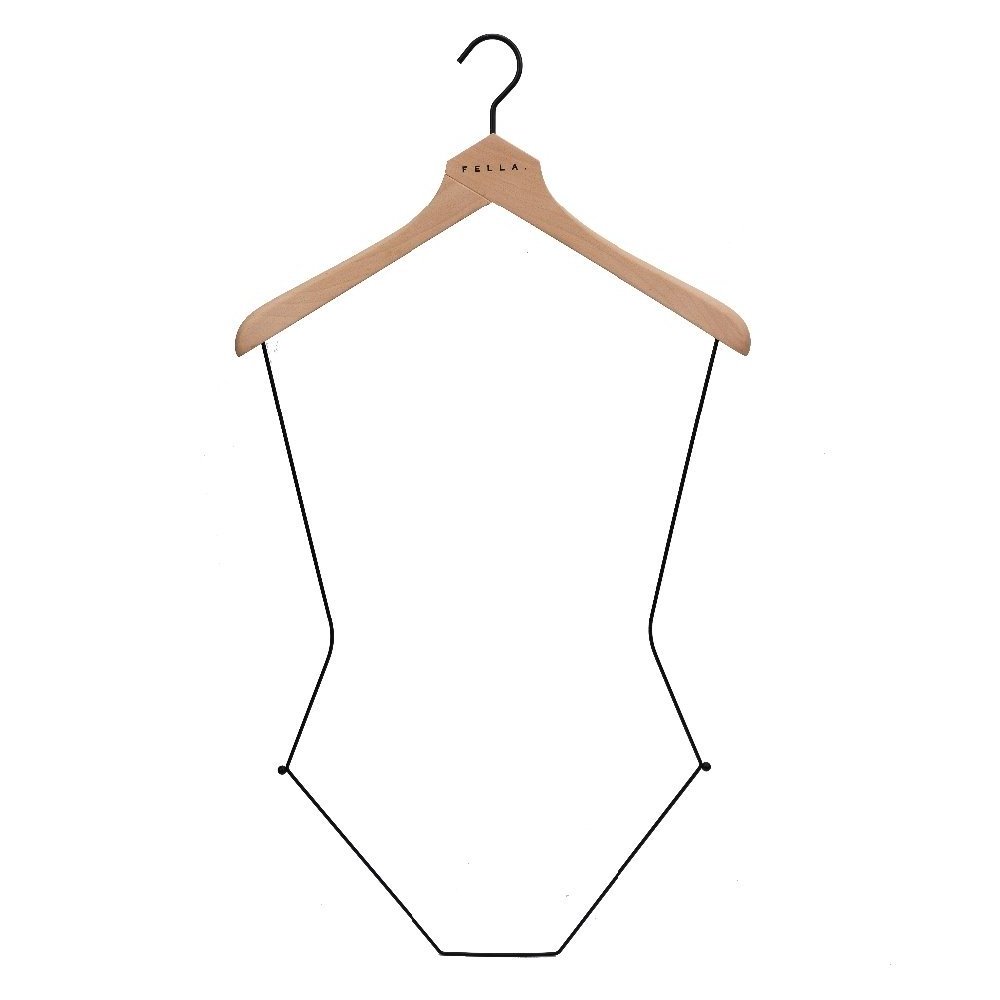 BH001 Deluxe beech wood swimwear full body hanger for display