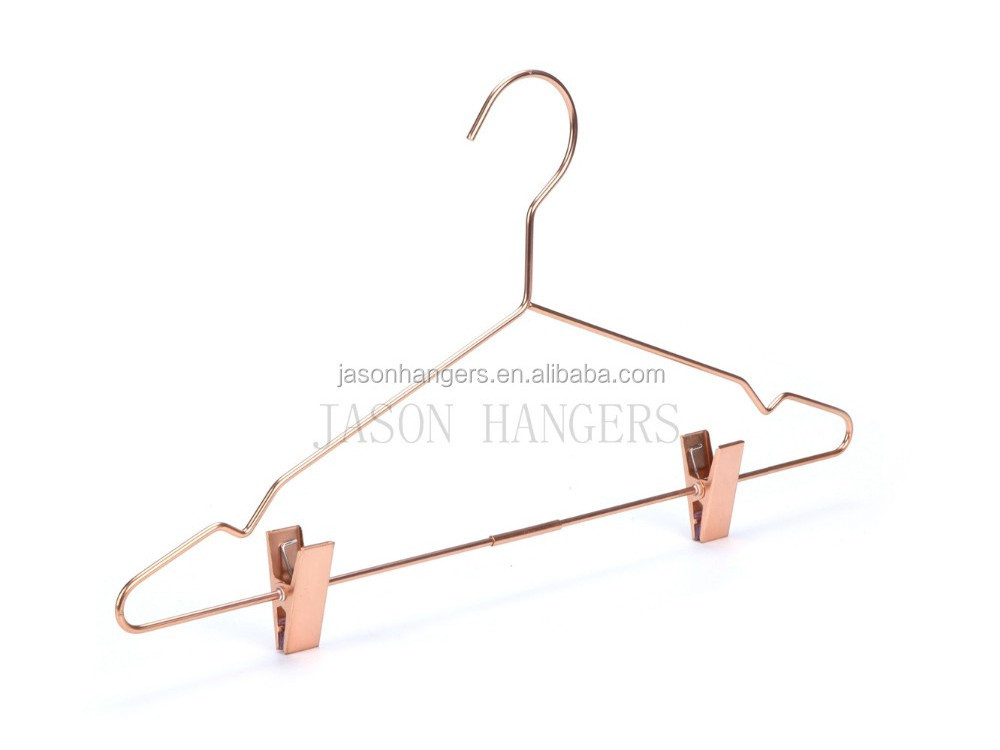 MH022 high quality custom rose gold metal coat hangers for clothes, hangers for clothes metal