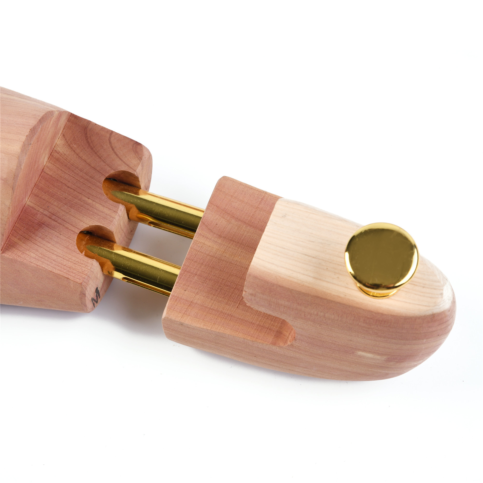 American Red Cedar Shoe Tree Wooden Customized Bright Adjustable Golden Accessories