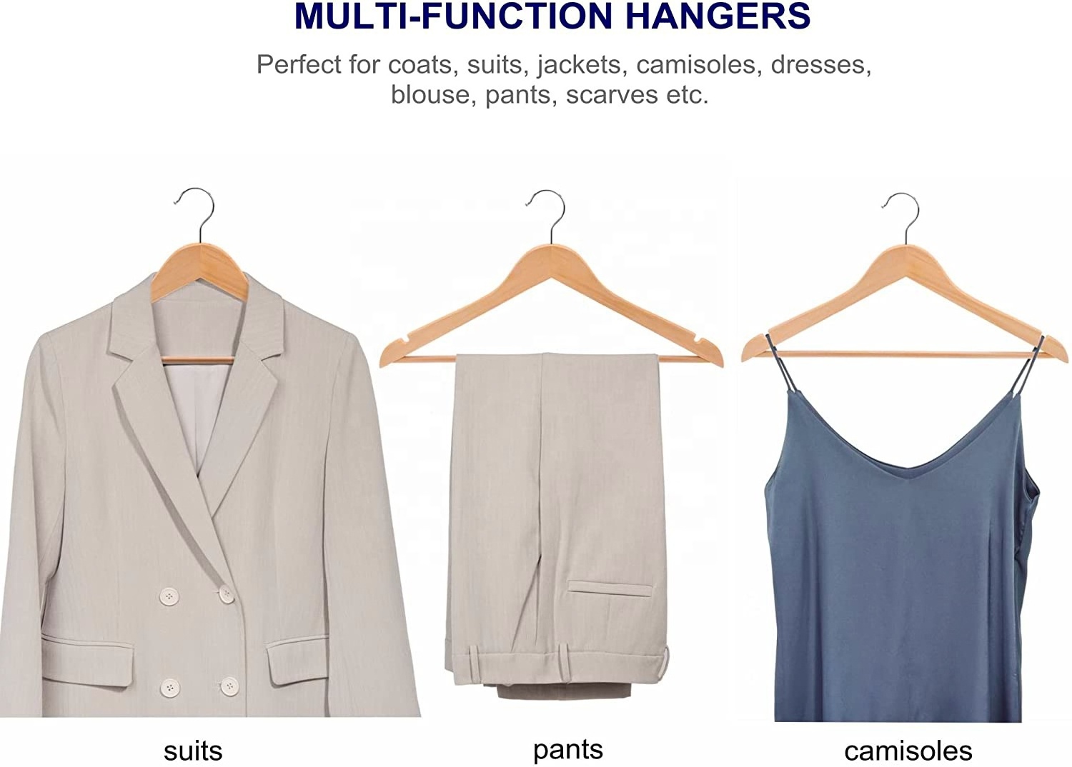 China hanger factory natural solid wood clothes hanger hotel hangers