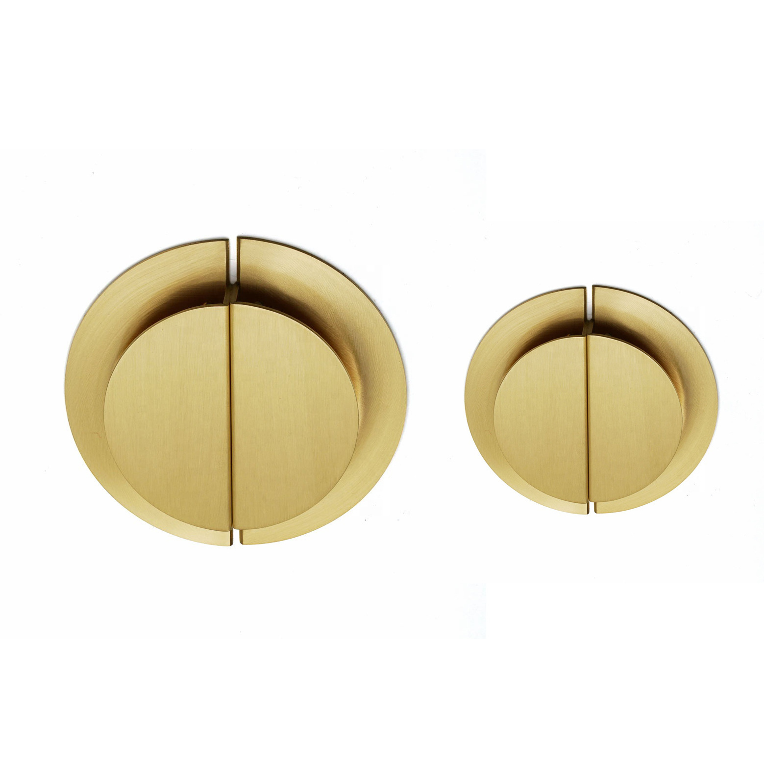 Semicircular Handle Luxury brass half moon cabinet handle furniture bedroom kitchen hardware knobs and pulls