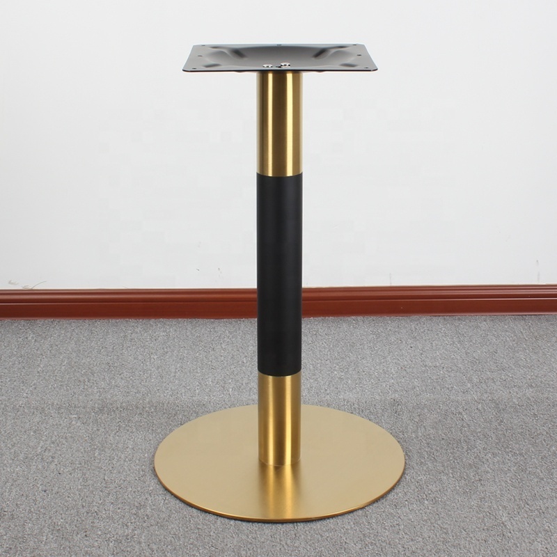 Dining Metal Round Bases Tulip Gold Stainless Steel Coffee Glass For Chrome Legs Table Base