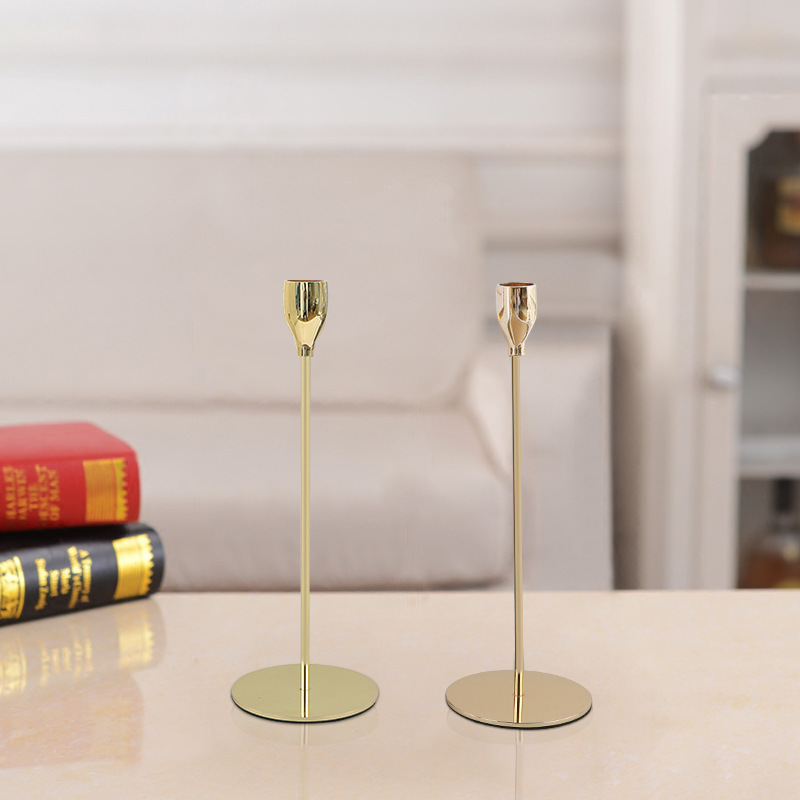 Candle Holder Table Nordic Modern Stick Wedding Decorative Candlesticks Stand Metal Gold Luxury Candle Holder For Home Decor