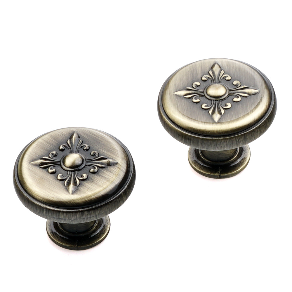 Hot sales Kitchen Cabinet Knobs Vintage Drawer Knobs Aged Bronze Kitchen Cabinet Hardware Zinc Alloy Kitchen Handles