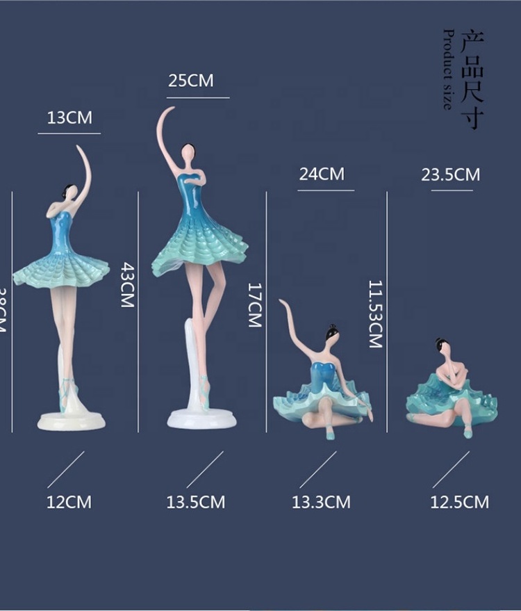 Ballet girl character decoration living room TV cabinet study office decoration cute creative birthday gift home decoration