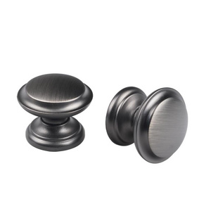 European Design Fashion Zinc Alloy Metal Black Brush Handle Furniture Cabinet Brass Furniture Handle Antique Zinc knob