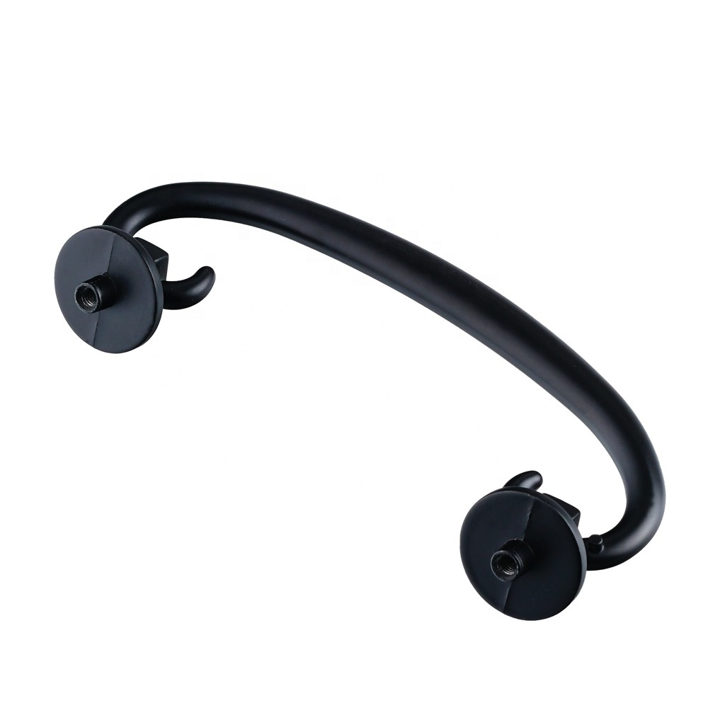 Black Coating Pendant And Ring Pulls Modern Simple Single Hole Handles Pendant Silver Drawer Pull Ring Small Round Handle