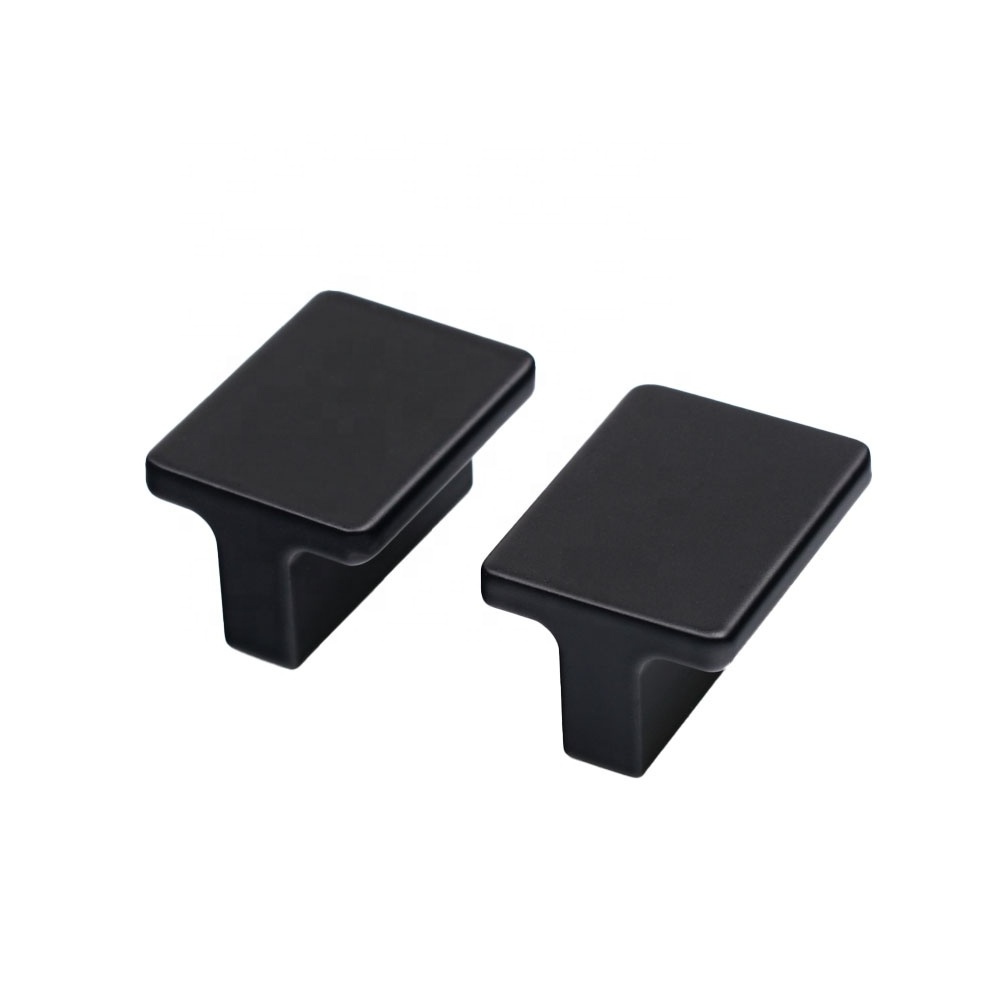 Wholesale Black Square Knob Modern Cabinet Drawer Knob cabinet Knob Drawer Hardware for Kitchen