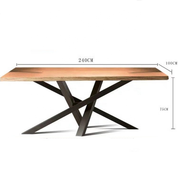 Table Base Industrial Heavy Duty X Shaped Side Cast Iron Steel Furniture Metal Dining Bench Coffee Legs Table Base For Tables