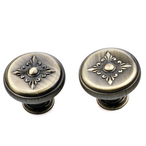 Hot sales Kitchen Cabinet Knobs Vintage Drawer Knobs Aged Bronze Kitchen Cabinet Hardware Zinc Alloy Kitchen Handles