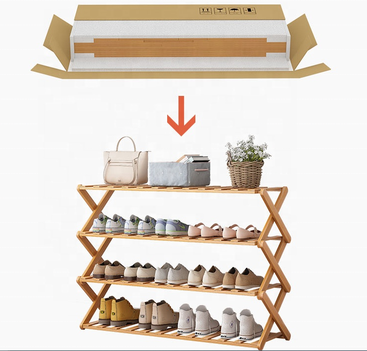 Shoe Rack Stand Shoe Rack Organizer High Heels Shoes Rack Cheap Price Custom Bamboo Living Room Furniture Extendable Folding