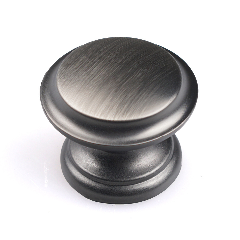 European Design Fashion Zinc Alloy Metal Black Brush Handle Furniture Cabinet Brass Furniture Handle Antique Zinc knob