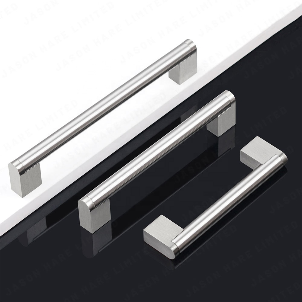 Square Handle Hollow Furniture Kitchen Door Pull Brushed Satin Nickel knob  Home Decoration Wardrobe Cabinet Square Handle