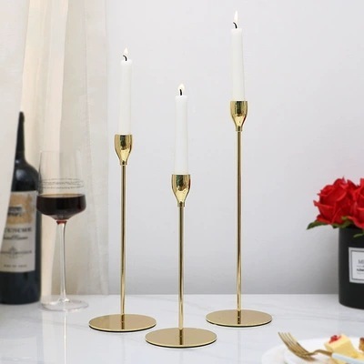 Candle Holder Table Nordic Modern Stick Wedding Decorative Candlesticks Stand Metal Gold Luxury Candle Holder For Home Decor