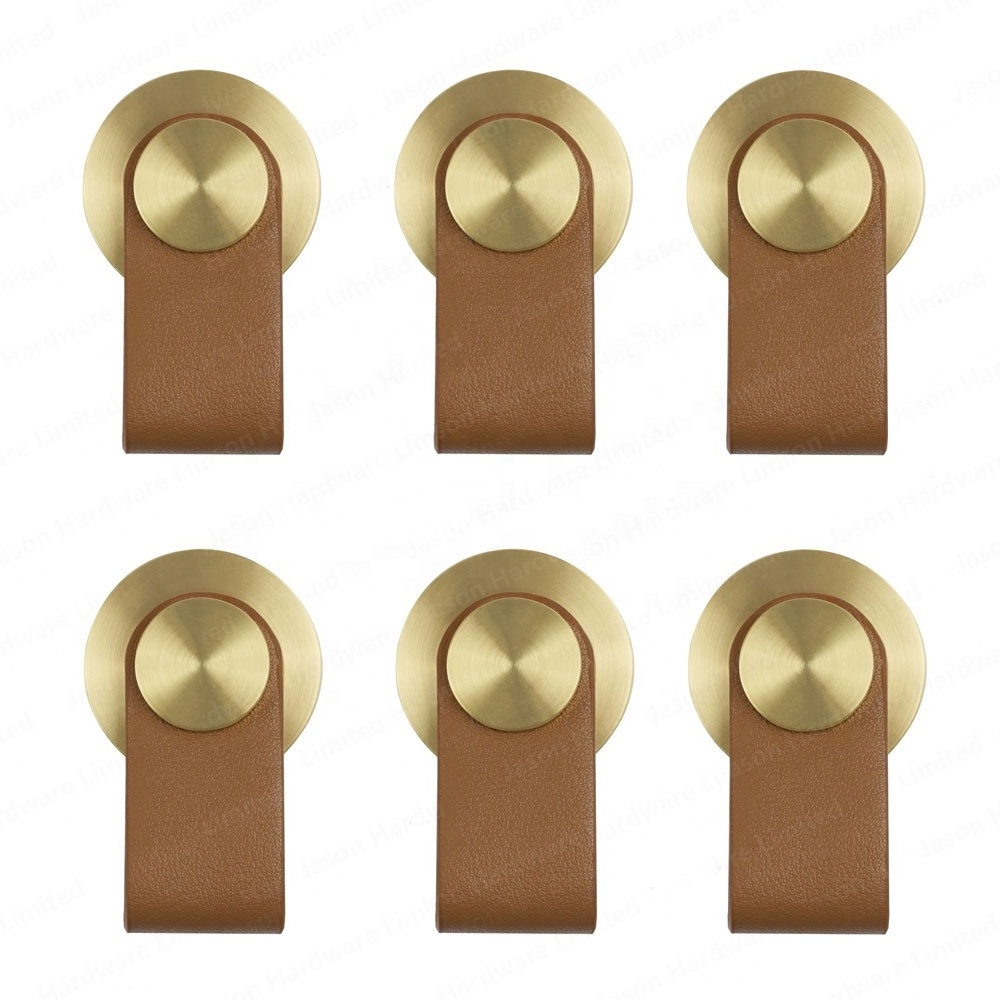 cabinet pulls handle furniture handles Modern leather  hardware door knob