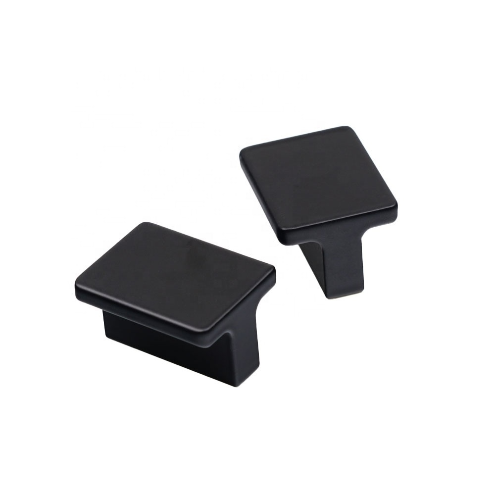 Wholesale Black Square Knob Modern Cabinet Drawer Knob cabinet Knob Drawer Hardware for Kitchen