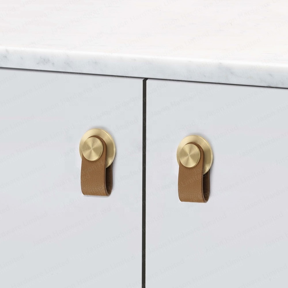 cabinet pulls handle furniture handles Modern leather  hardware door knob