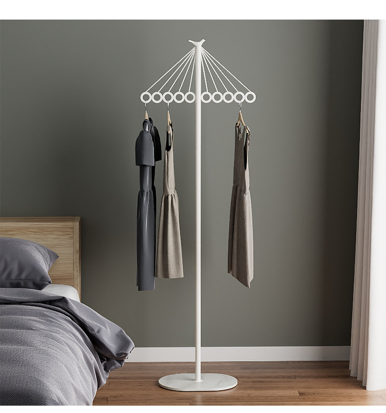 Clothes rack light luxury bedroom coat rack home living room clothes storage rack simple clothes pole