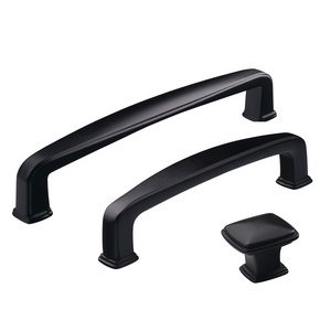 furniture cabinet hardware handle pull black long metal key modern wood door handle kitchen cabinet handles