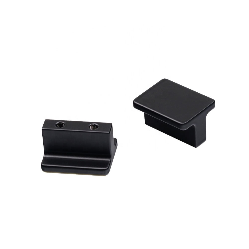 Wholesale Black Square Knob Modern Cabinet Drawer Knob cabinet Knob Drawer Hardware for Kitchen