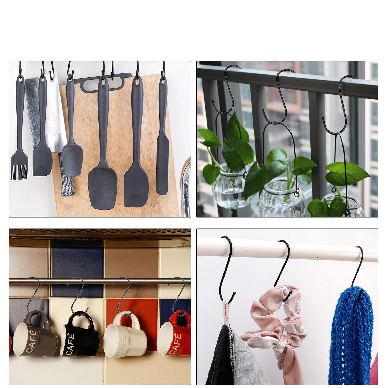 S shape iron steel hanger Hanging Hook For Coat Hat Over The Door Hooks for Hanging Coats hooks for clothes