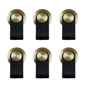 leather handles hot sales black brown custom color handles zinc alloy knobs drawer cabinet pull drawer knobs cupboard handles