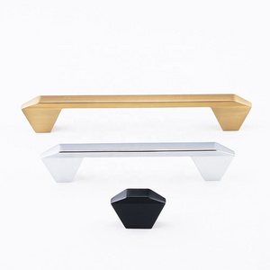 Furniture Handle Zinc Alloy Simple Style Modern Pull  Brushed Nickel Gold Black  Furniture Pulls Kitchen Cabinet Handles