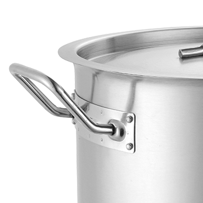 04Style Different Capacity Commercial Stainless Steel Kitchen Equipment Short Body Sauce Pot For Hotel stainless steel hot pot