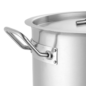 04Style Different Capacity Commercial Stainless Steel Kitchen Equipment Short Body Sauce Pot For Hotel stainless steel hot pot