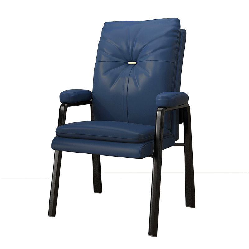 Navy Blue New Thick Office Chair Comfortable Sedentary Home Design for Office Use