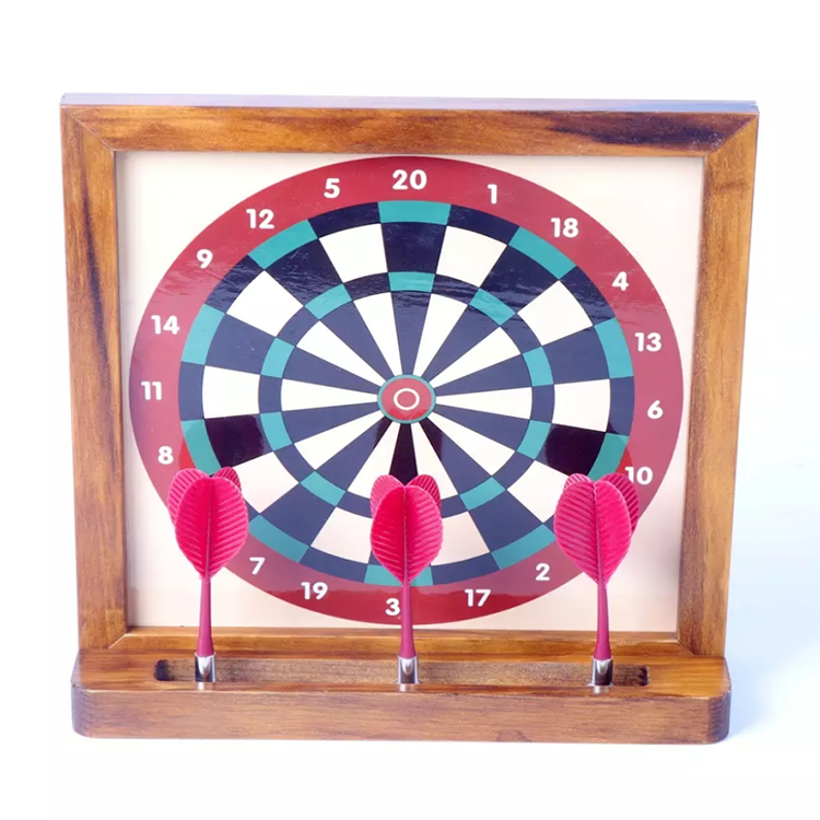 Custom Dart Target Tabletop Dart With Wooden Target Professional Double Sided Magnetic Dartboard Toys