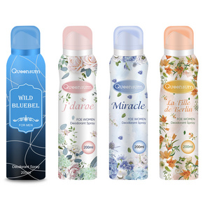 Hot selling long lasting fragrance body mist healthy and harmless deodorant body spray for women