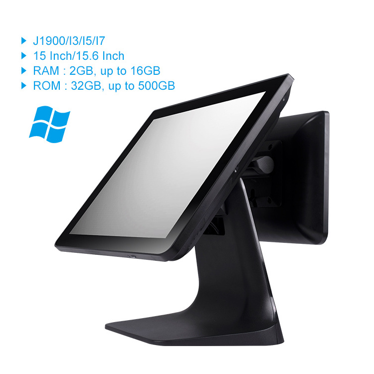 Cheap pos machine 15 inch capacitive screen pos system electronic terminal modern cash registers