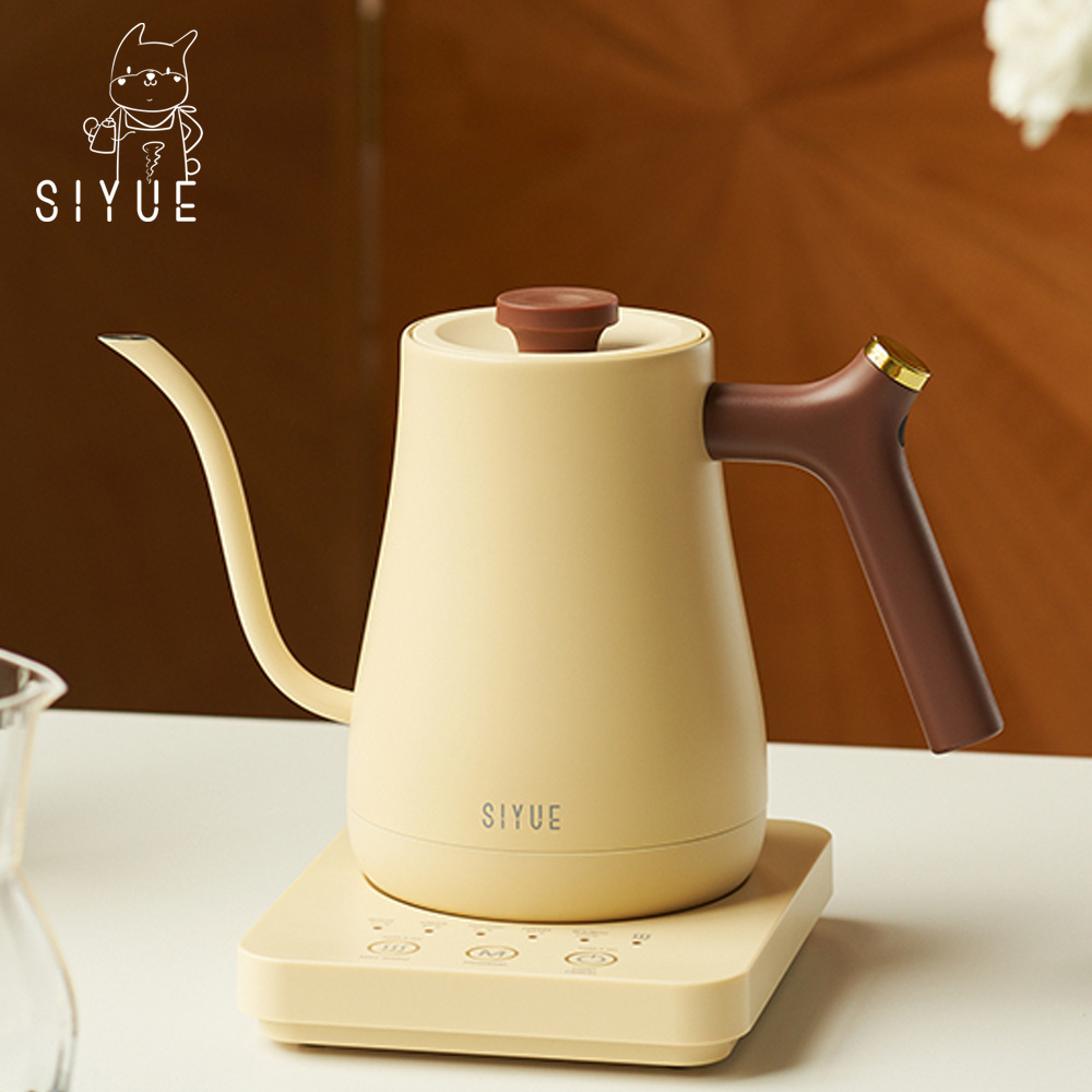 SIYUE 900 ml Stainless Steel Variable Temperature Control coffee Gooseneck Electric Kettle Pour Over Tea coffee products 9548