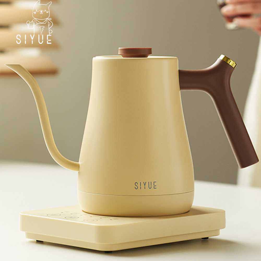 SIYUE 900 ml Stainless Steel Variable Temperature Control coffee Gooseneck Electric Kettle Pour Over Tea coffee products 9548