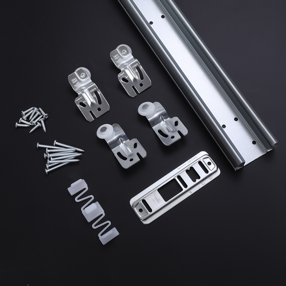 American popular modern Quiet shower door hardware barn door style sliding bypass hardware kit