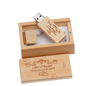 Wooden USB Flash Drive With Box Weeding Photograph Gifts memorias usb stick 6GB 32GB flashdrive 2.0 pendrive u disk