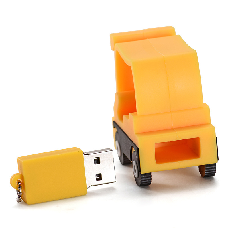 pvc Forklift truck model USB Flash Drive creative pen drive car memory stick 8gb cartoon 3D flashdisk