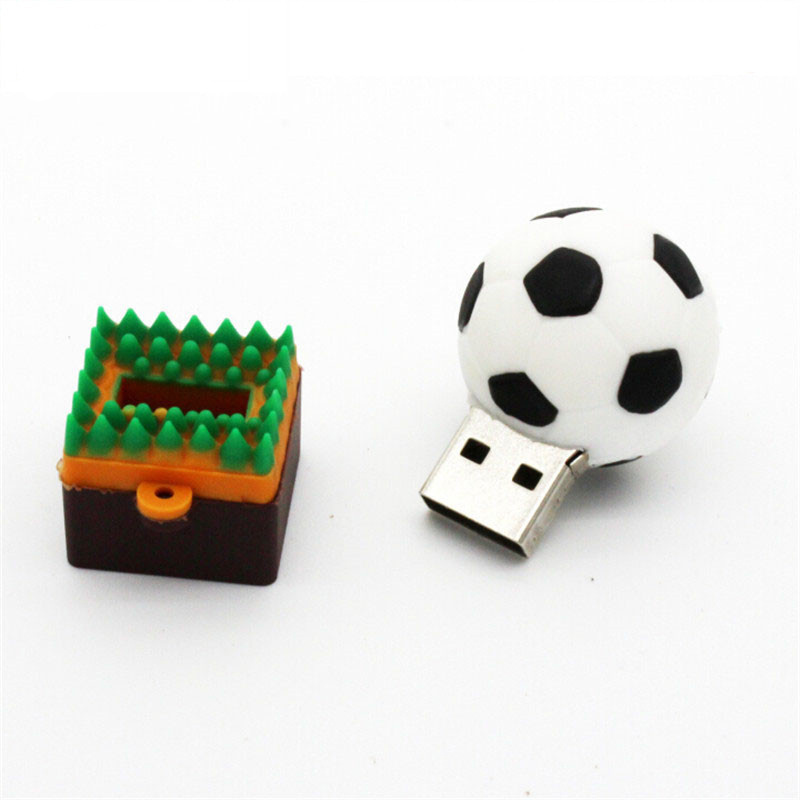 pormo gifts cartoon ball usb flash drive  2.0  memory stick  4GB 16GB 32GB 64GB 512gb cle usb pendrive U disk