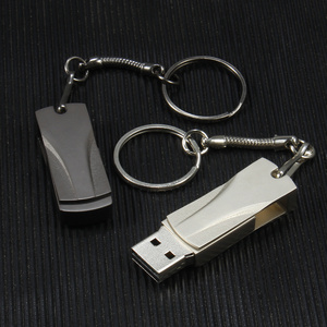 Metal swivel  USB Flash Drive 4GB 8GB Pendrive 32gb cle usb Memory Stick 128 gb waterproof Pen Drive 16GB u disk on key